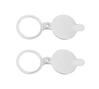 AS Axis Spindleon Lot de 2 caches de judas de porte de 14 mm pour maison, hôtel, métal chromé