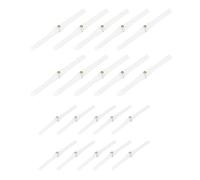 AS Axis Spindleon Lot de 20 Charnières à Axe pour Avion rc 4.5 x 67 mm et 2.5 x 47 mm pour Gouvernes Hélicoptère Blanc