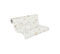 A.S. Création papier peint intissé avec petit motif floral en multicolore, vert, crème, rosé - papier peint floral style maison de campagne 10,05 m x 0,53 m - 937701