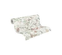 A.S. Création Papier peint intissé 388252 – Fleurs et baies, Blanc/Vert/Rouge/Beige – 10,05 x 0,53 m