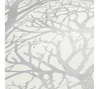 A.S. Création Papier peint intissé Life 4 – Blanc métallisé 10,05 m x 0,53 m Fabriqué en Allemagne