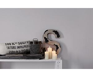 AS Creation Uni Hygge Papier Peint intissé 10.05 m x 0.53 m Gris Fabriqué en Allemagne 298270 2982-70, Blanc Nacré, 10,05m x 0,53m