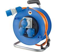 as - Schwabe 10170 Dévidoir de câble Camping Bleu/orange