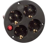 AS Schwabe Boîtier de prise 10542 – insert pour enrouleur, 4 prises avec terre, IP20, 230 V 16 A