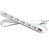 AS Schwabe 11314 Bloc multiprise avec interrupteur blanc fiche avec contour 1 pc(s)