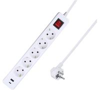 AS Schwabe 11376 Multiprise blanc contact de protection 1 pc(s)