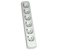 as - Schwabe 11711 Bloc multiprise 6 prises à visser, sans câble pour un usage en intérieur d'après la norme IP20 Blanc