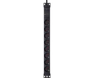 as-Schwabe 18193 as-Schwabe 19 Zoll RACK 8-fach Steckdosenleiste für Serverschrank 2,0 m schwarz