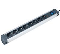 as-Schwabe 18368 as-Schwabe ALUX 8-fach Steckdosenleiste 1,5 m schwarz