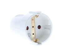 as - Schwabe 45011 Prise de Contact de Protection Prise de Terre Blanc Max : Section transversale 1,5mm² 230 V.