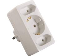 AS Schwabe 49111 Bloc multiprise blanc