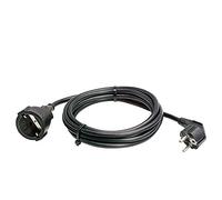 as-Schwabe 60362 Rallonge électrique en PVC pour l'intérieur Câble H05VV-F 3G1,5 protection IP 20 Noir 25 m