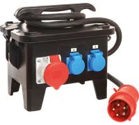 AS-SCHWABE 60551 - Distributeur de courant de chantier mobile CEE M5 32 A, 22 kW
