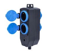AS Schwabe 60600 Bloc multiprise noir, bleu