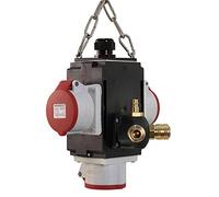 as - Schwabe 60753 VII+ Cube de courant électrique pour chantiers avec raccord pneumatique Protection IP 44