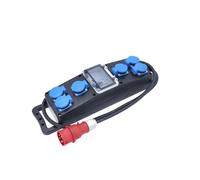 as - Schwabe 60809 Multiprise en caoutchouc S2+ 16 A/230 V-IP 44 Noir