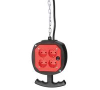 as-Schwabe 60971 WATZMANN Hänge 8-fach Steckdosenwürfel 3,0 m schwarz