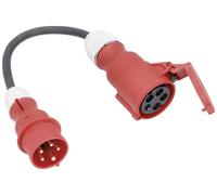 AS Schwabe 61376 alimentation Câble adaptateur 16 A noir 0.3 m H07RN-F 5G 2,5 mm²