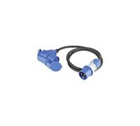 AS Schwabe Adaptateur CEE 61403, 16 A 3 pôles 230 V, 1,5 m IP44 bleu
