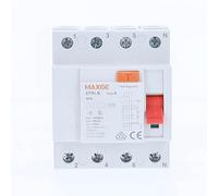 as - Schwabe 61880 Disjoncteur FI sensible au courant continu Type B 40 A 30 mA 3 broches 4TE à temporisation courte RCD RCCB pour chantiers de construction et industriels