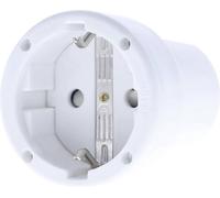 AS Schwabe 62224 Fiche électrique femelle avec terre PVC 230 V blanc