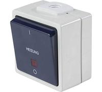 as - Schwabe 62454 Interrupteur de Chauffage avec 2 entrées de Ligne IP 54 Gris