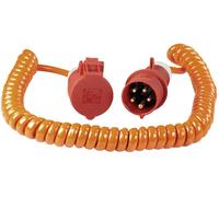 AS Schwabe 70416 alimentation Rallonge 16 A orange, rouge 5.00 m H07BQ-F 5G 1,5 mm² câble spiralé