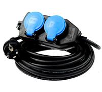 as - Schwabe 860602 Rallonge Quadruplet 250 V/16 A 10 m câble, IP 44 Utilisation: Extérieur