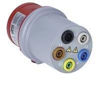 as - Schwabe Adaptateur de mesure CEE 16 A 5 broches avec prises de 4 mm