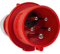 as-Schwabe Bals Fiche CEE réversible 400V 32A rouge raccordement à vis 6mm² 400V