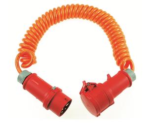 AS SCHWABE Baustellen-Spiralkabel CEE Orange (70416)