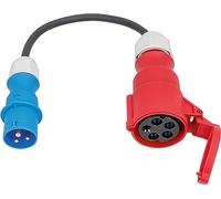 AS Schwabe 61374 Câble adaptateur de courant 16 A noir 0,3 m (61374)