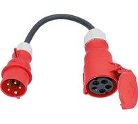AS Schwabe 61376 Câble adaptateur de courant 16 A noir 0,3 m (61376)
