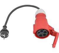as - Schwabe Câble Adaptateur - Fiche de Contact de Protection 230 V/16 A vers raccord CEE 400 V/16 A/5 Broches - 0,3 m H07RN-F 3G2,5 - Tuyau en Caoutchouc Lourd - IP44 résistant aux éclaboussures