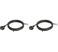 as - Schwabe Câble de Connexion PVC H05VV-F 3G1.0, 3 m, Noir, 70832 (Lot de 2)