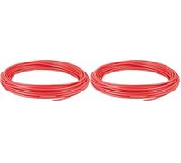 as - Schwabe Câble de raccordement 5 m - H07V-K 2,5 mm² - Conducteur en cuivre fin avec isolation en plastique - Pour câblage de prises et lumières - Rouge - Fabriqué en UE I 30043 (Lot de 2)