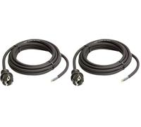 as - Schwabe Câble de raccordement en Caoutchouc - H07RN-F 3G1.5, Noir, 4,5 m (Lot de 2)