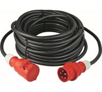as-Schwabe Câble de rallonge CEE 1,6m 400V 32A 5 pôles câble caoutchouc 5G4 IP44