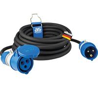 Rallonge as-Schwabe CEE 10 m, 230 V, 16 A, 3 x 2,5 mm², 3 pôles, gaine extérieure en caoutchouc, IP44