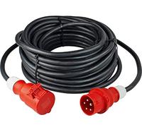 AS Schwabe Rallonge électrique CEE 60366 - 16A 10 m H07RN-F 5G1,5 400 V IP44 Noir