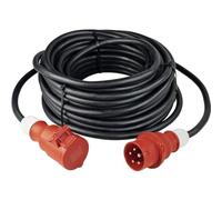 as - Schwabe Câble Rallonge Courant Fort 10 m 400V, 16A Idéal pour Chantiers & Jardins Rallonge Robuste 5 Pôles pour Extérieur IP44 Made in Germany | 60366