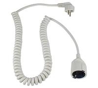 AS Schwabe Rallonge électrique 70412 - 2,5 m câble spiralé H05VV-F 3G1,5 blanc