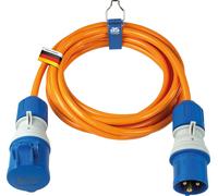 as-Schwabe Camping Rallonge CEE 5m Orange 230V 16A 3 pôles 3G2,5 IP44