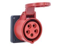 AS Schwabe Prise femelle CEE 60440 – 16 A 5 pôles 400 V, boîte à montage en surface 75x75 mm