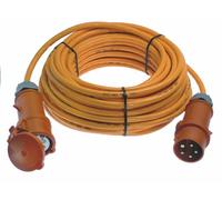 as-Schwabe Rallonge CEE 10m câble de chantier 400V 16A 5G1,5 orange IP44