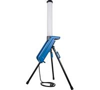 as - Schwabe CENTRA 46373 Colonne lumineuse LED 360° 70 W, 7000 lumens - Projecteur de chantier tour mobile 135 cm - Câble de 1,8 m avec fiche - Lampe de travail pliable - Prise de contact de