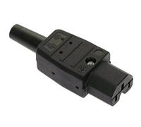 Connectique pour appareils chauffants AS Schwabe 62082 mâle, droit Nombre total de pôles: 2 10 A noir 1 pc(s)
