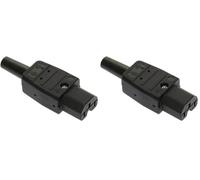 as - Schwabe Connectique pour appareils Chauffants as - Schwabe 62082 mâle, Droit Nbr Total de pôles: 3 10 A Noir 1 pc(s) (Lot de 2)