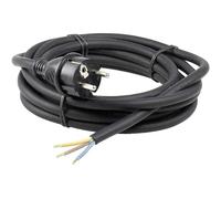 AS Schwabe Cordon d'alimentation 60376 - 3 m H05RN-F 3x1,0 mm² Fiche 2P+T IP44 Noir