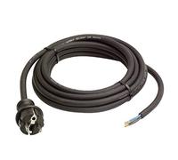 AS Schwabe Cordon de raccordement en caoutchouc H07RNF 3G1,5 15 m IP44 Fiche 2P+T Noir 70912